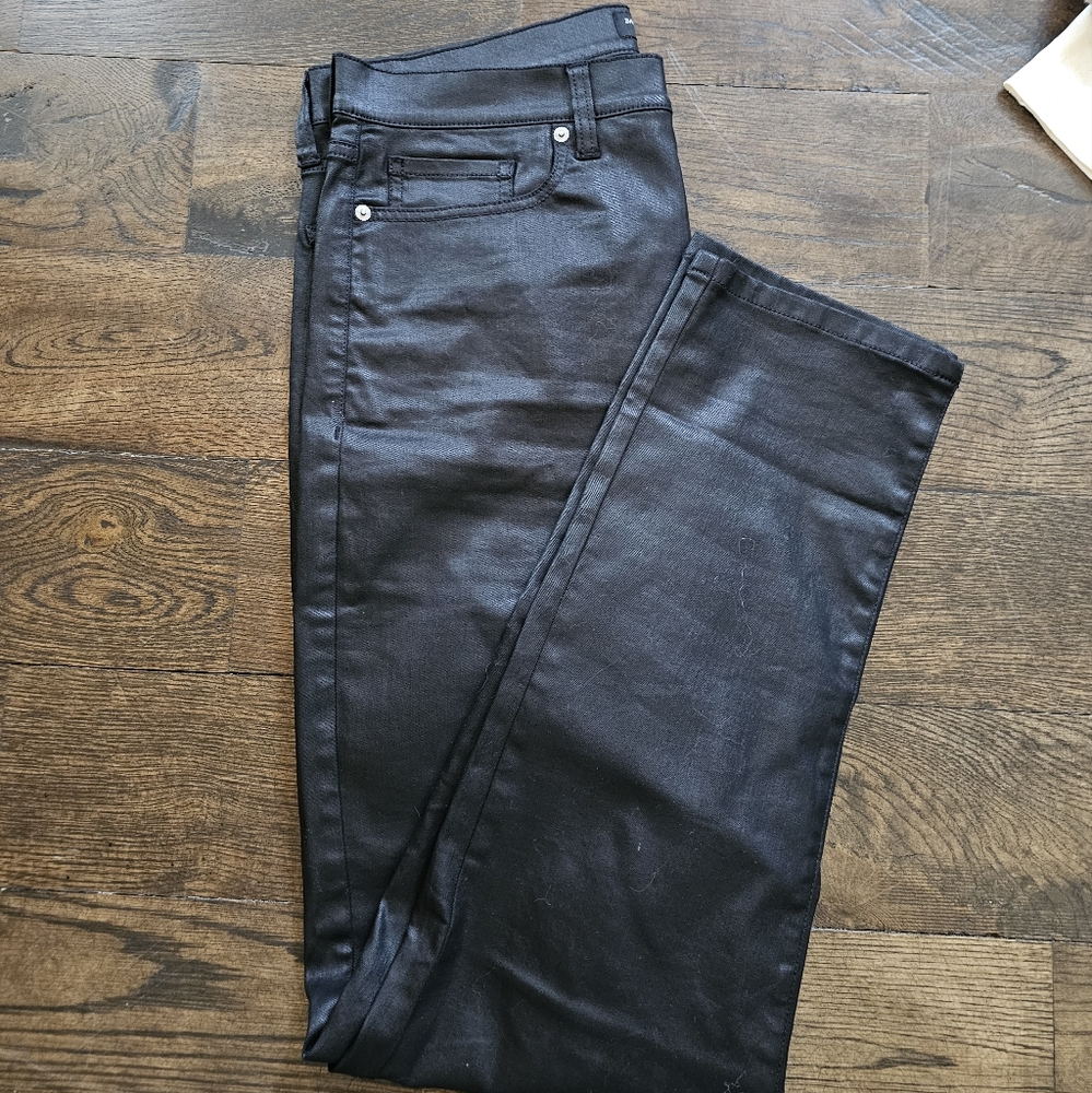 Black Coated Jeans by Banana Republic